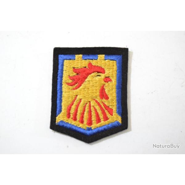 Insigne patch brod� Arm�e Fran�aise 12e DI division d'infanterie coq