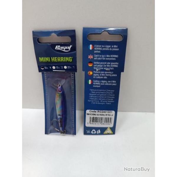!!  JIG RAGOT MINI HERRING 10 g  Purple Petrol 2 !!