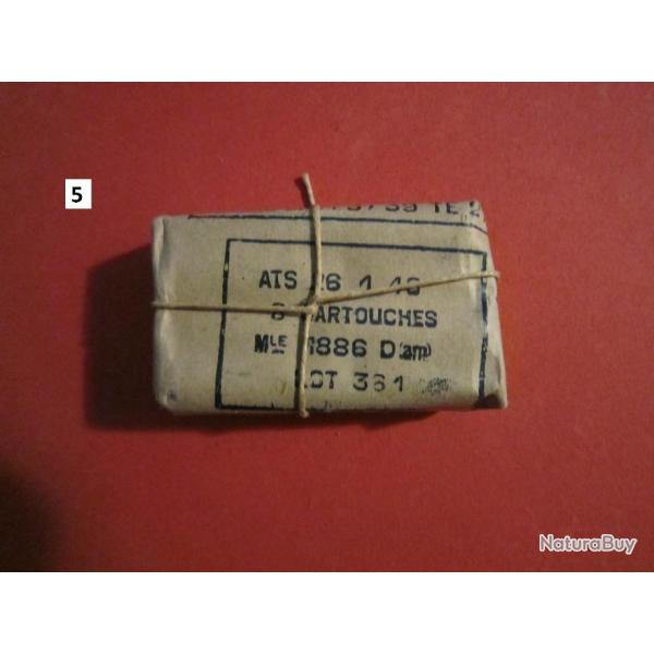 paquet de 8 cartouches  8mm LEBEL neuf d'�poque - 5
