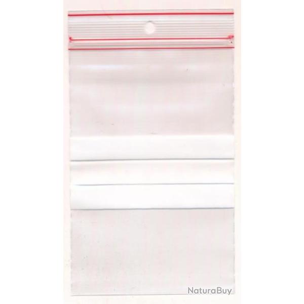 Lot 100 sacs Minigrip R�SISTANTS 100 microns au lieux de 60 ou 40 Fab. France dim 100x150mm ECRIT.