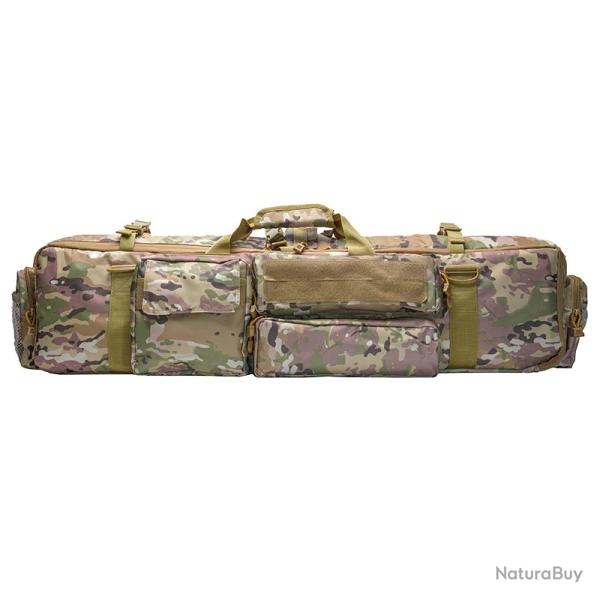 HOUSSE DE TRANSPORT POUR 2 CARABINES + MUNITIONS ET ACCESSOIRES - CAMO - LIVRAISON GRATUITE