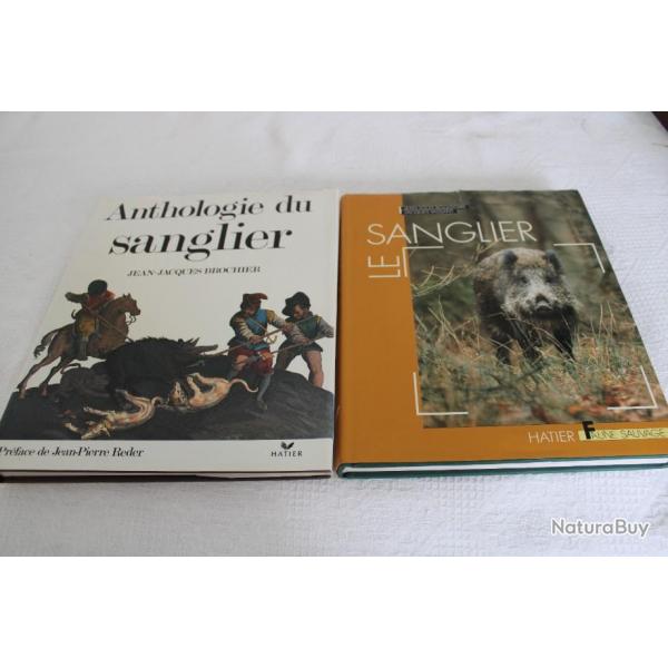 Lot 2 albums sur sanglier