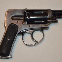 PETIT REVOLVER DE POCHE HAMMERLESS EN CALIBRE 6mm VELODOG-SIGNE LEPAGE A LIEGE (BELGIQUE)-CAT. D