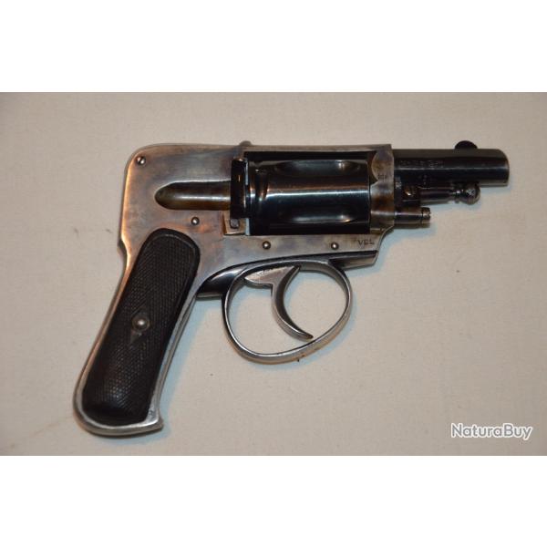 PETIT REVOLVER DE POCHE HAMMERLESS EN CALIBRE 6mm VELODOG-SIGNE LEPAGE A LIEGE (BELGIQUE)-CAT. D