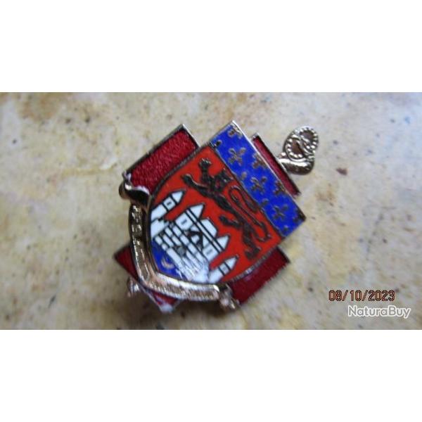 INSIGNE H�pital d'Instruction des Arm�es, R. PIQUE, �mail, dos guilloch�