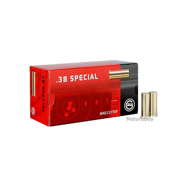 Cartouches GECO Calibre 38 SPECIAL WADCUTTER 146grs - Boite de 50 unit�s