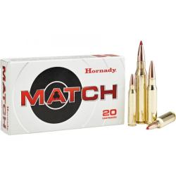 Cartouches HORNADY ELD MATCH - Cal: 308 Win - 168grs - Boite de 20 unit&eacute;s