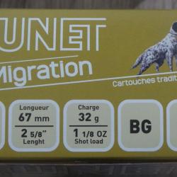 Cartouches TUNET MIGRATION Cal 12 67 BG x25