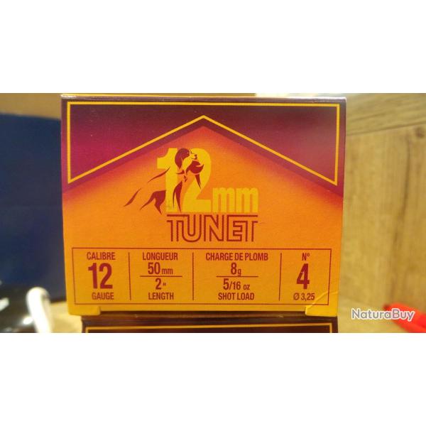 Cartouches TUNET 12 mm Petit Gibier boite de 25