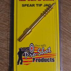 Pousse chiffon cr&eacute;nel&eacute; PRO-SHOT pour calibre .22 &agrave; 6mm