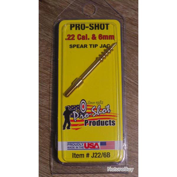 Pousse chiffon cr�nel� PRO-SHOT pour calibre .22 � 6mm