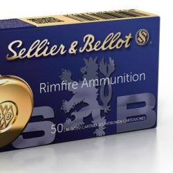 Cartouches SELLIER & BELLOT Calibre 22 SHORT 28grs LRN-PB- Boite de 50 unit&eacute;s