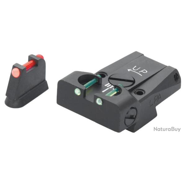 HAUSSE + GUIDON LPA POUR CZ 75/85 - FIBRE OPTIQUE