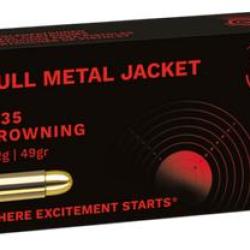 Cartouches GECO 6,35mm BROWNING (25 acp- 25 auto) 49gr FMJ - Bo&icirc;te de 50 unit&eacute;s