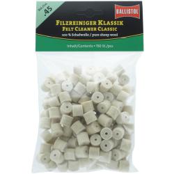Tampon de nettoyage BALLISTOL Feutre Classique Cal. 45 - 150 Pcs