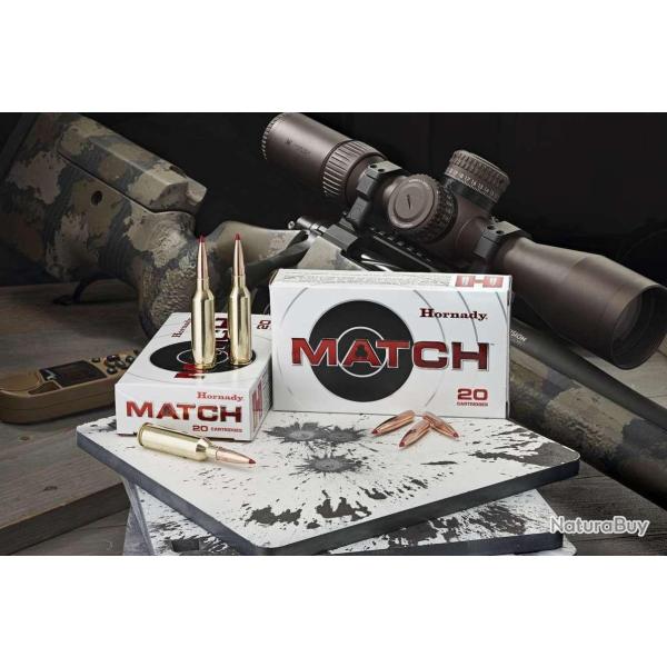 Cartouches HORNADY ELD MATCH - Cal: 6,5 CREEDMOOR - 140GRS - BOITE DE 20 UNIT�S