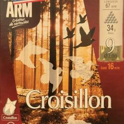 Cartouches MARY ARM CROISILLON - Cal: 12/67 - 34g - BG - Plombs N&deg;9 - DOUX - X10