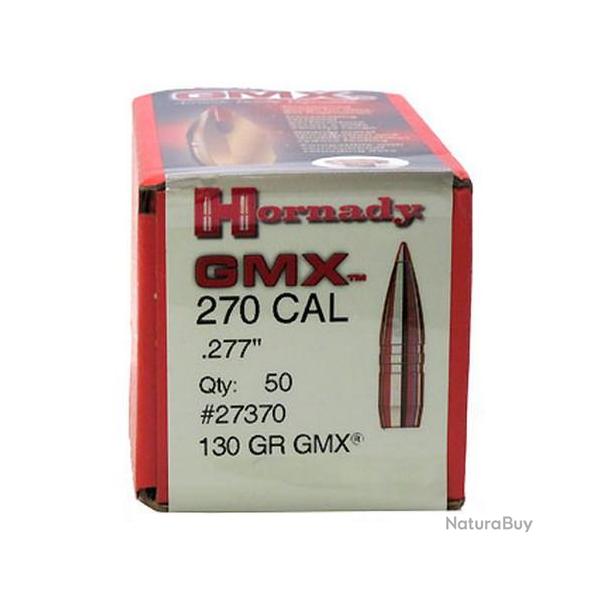 OGIVES HORNADY Cal.270 130grs GMX - Bo�te de 50 unit�s