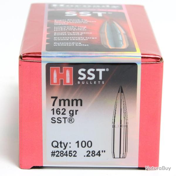 HORNADY 7mm (.284) 162 gr SST - Bo�te de 100 unit�s