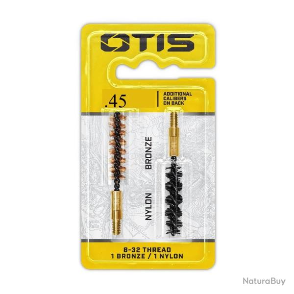 Set de 2 brosses OTIS - Nylon/Bronze Cal .45