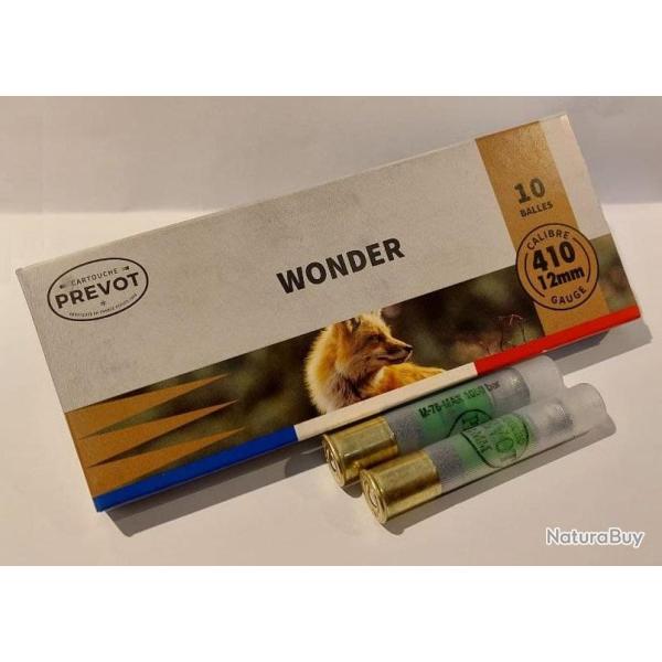 Cartouches a BALLE WONDER 410 (12mmX76) 7g - Boite de 10