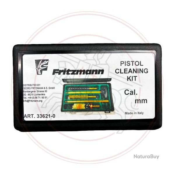 Kit de nettoyage Fritzmann pour arme de poing au calibre 9mm / .38 / .357