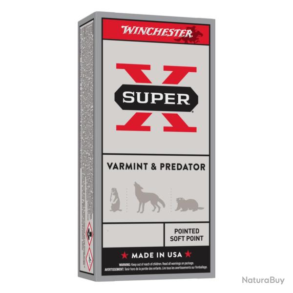 Cartouches WINCHESTER 243 Win JACKETED SOFT-POINT 80grs - Boite de 20 unit�s