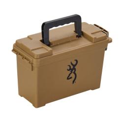 Mallettes &agrave; munitions BROWNING BUCKMARK DRY Storage TAN (lot de 2)