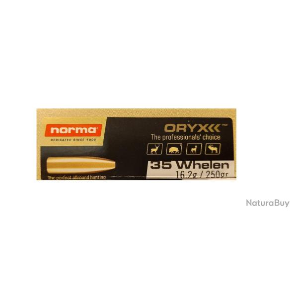 Cartouches NORMA Calibre 35 Whelen - Oryx - LARGE GAME - 250gr 16.2g - Boite de 20 unit�s