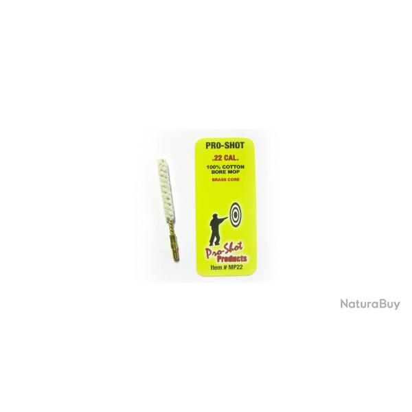 ECOUVILLON PRO-SHOT EN COTON POUR CALIBRE .22 / .223