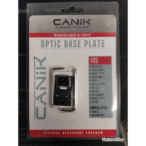 PLATINE POINT ROUGE CANIK POUR PISTOLET TP9 - SHIELD/MECANIK M01