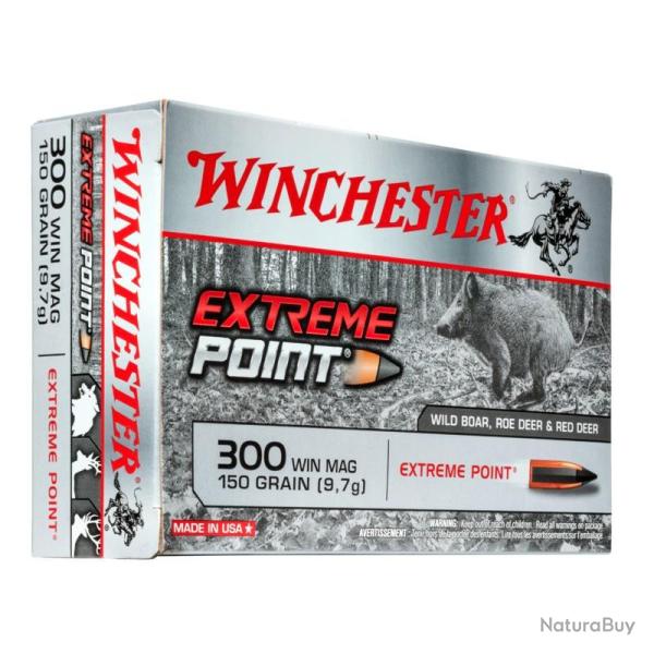 CARTOUCHES WINCHESTER 300 WIN MAG - EXTREME POINT - 150 GR - Boite 20 unit�s