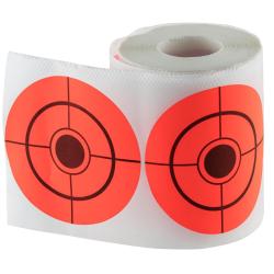 CIBLES PASTILLES AUTOCOLLANTES EN ROULEAU - Dia: 7,5 cm X250