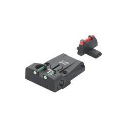 HAUSSE + GUIDON LPA POUR SIG SAUER P220, 225, 226, 228 - FIBRE OPTIQUE