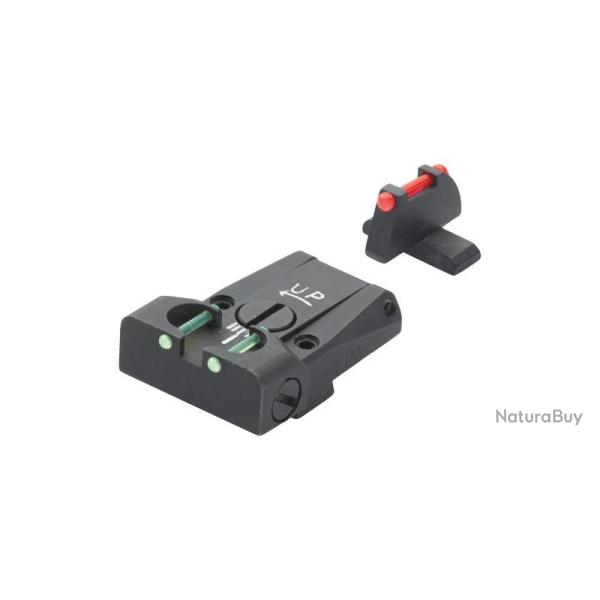 HAUSSE + GUIDON LPA POUR SIG SAUER P220, 225, 226, 228 - FIBRE OPTIQUE