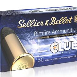 Cartouches SELLIER BELLOT CLUB - Cal: 22LR - LRN - 40gr - boite de 50