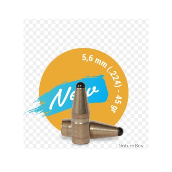 Ogives Sans Plomb Monolithiques FOX CLASSIC HUNTER cal.5,6mm (.224) 45gr - Boite de 50 unit�s