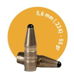 Ogives Sans Plomb Monolithiques FOX CLASSIC HUNTER cal.5,6mm (.224) 55gr - Boite de 50 unit&eacute;s