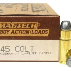 Cartouches MAGTECH COWBOY ACTION - Calibre: 45 COLT - 250gr - LFN - Boite de 50 unit&eacute;s