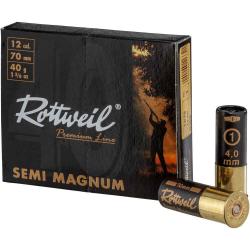 Cartouches Rottweil Semi Magnum Cal. 12 70 40gr