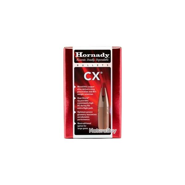 Ogives HORNADY 6mm .243 80grs CX - bo�te de 50 unit�s