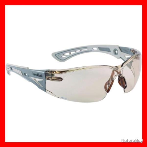 LUNETTES BOLLE RUSH+ PLATINUM VERRES FUMES COPPER