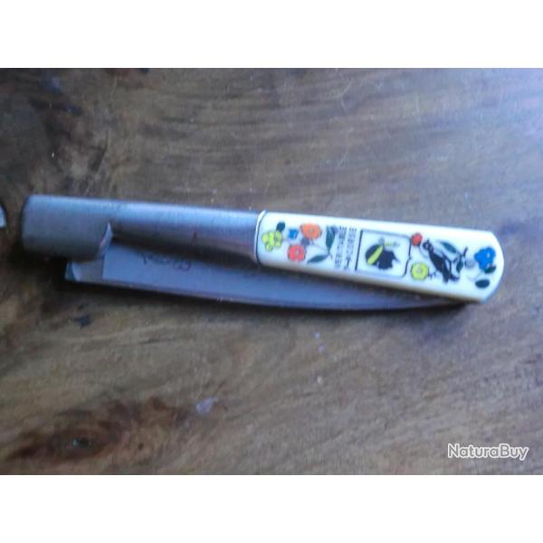 couteau vendetta corsa decors oiseaux