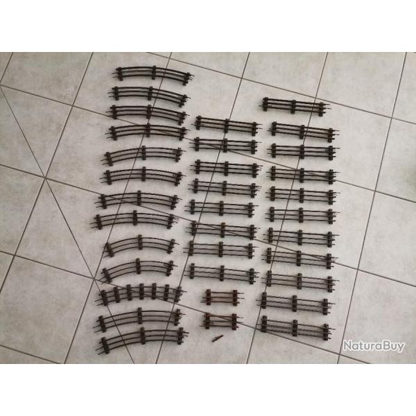 Gros lot rails rseau lectrique 35 pices