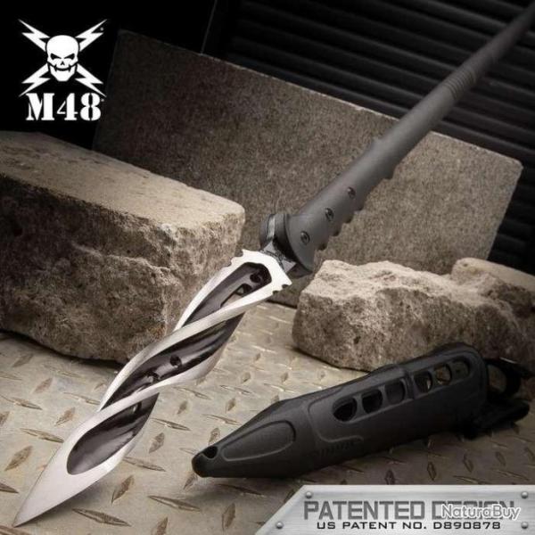 UC3333 United Lance Pieu M48 Cyclone Spear Lame Acier 2Cr13 Manche GFN Etui