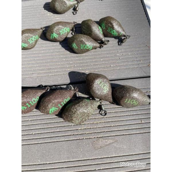 plomb a carpe poire 110G