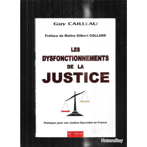 les dysfonctionnements de la justice de guy cailleau