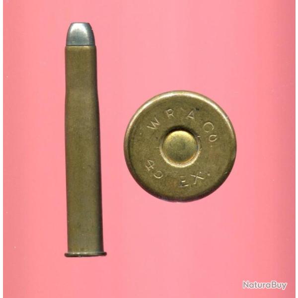 .45 Express for Winchester Single Shot Rifle 1886 - RARE - WRACo 45 EX - tui de 82.6 mm