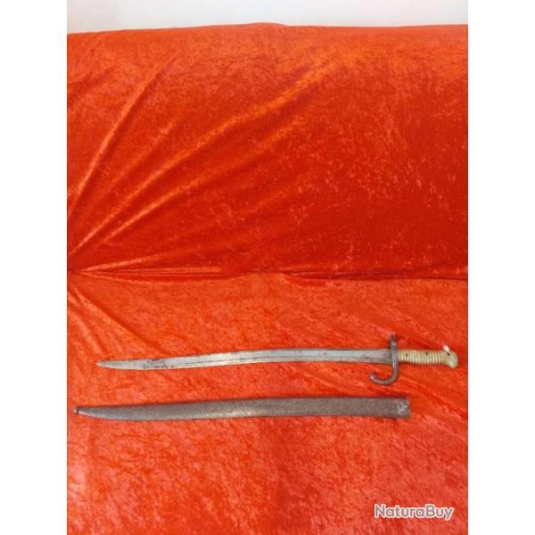 Ba�onnette chassepot avec num�ros et marquages