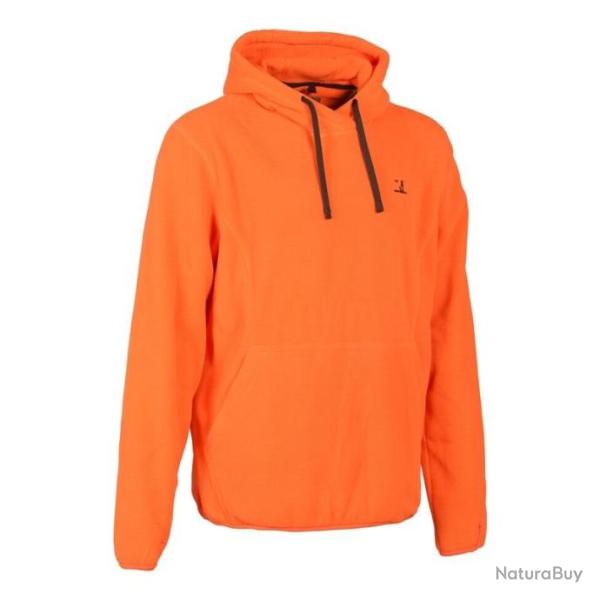 Sweat Polaire � Capuche Percussion - Orange - TAILLE L